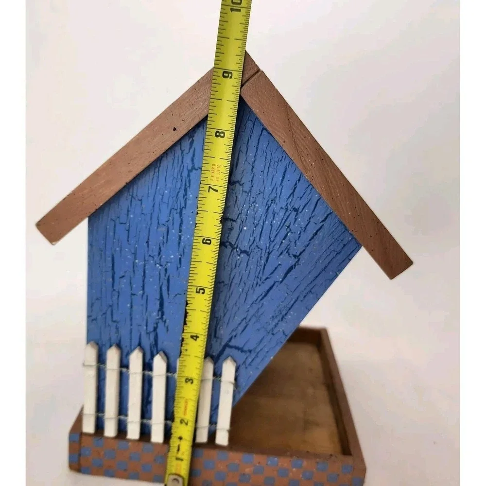Custom Hand Painted Wild Bird Feeder House 9.5